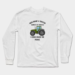 Tractor Farmer Trucking Farming Agriculture Vintage Long Sleeve T-Shirt